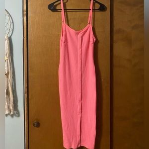 Bright pink (knee length) dress